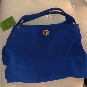 Blue suede Kate spade bag new!